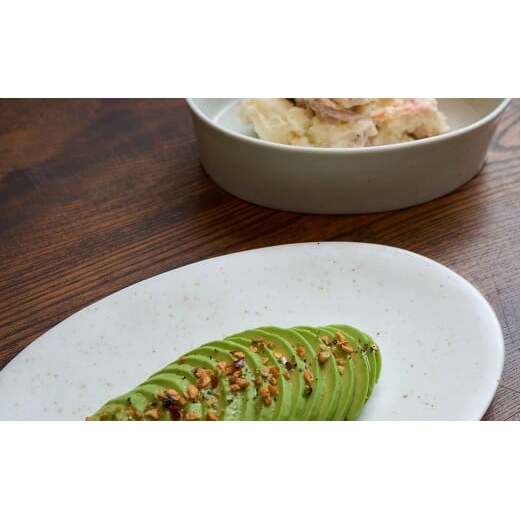 有田焼 14cm オーバルボウル（L）21cm オーバルプレート 2点セット【金善製陶所】和食器 食器 器 おしゃれ ギフト A24-207_イメージ3