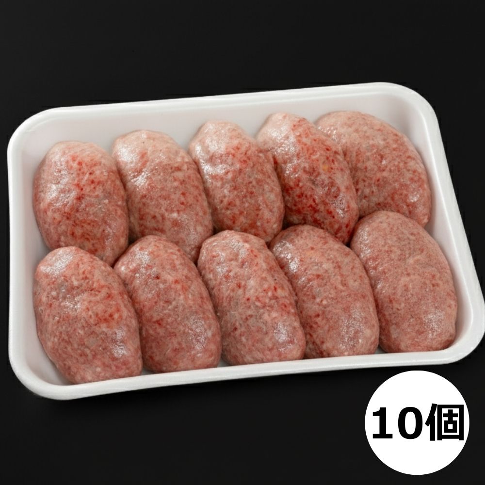 精肉店の直営焼肉【焼肉大剛】肉汁爆発！手ごね・肉々しい手作りハンバーグ（10個入り）│ハンバーグ 肉 牛肉 冷凍便 おすすめ 人気 ランキング 冷凍 手作り 詰め合わせ 大容量 冷凍食品 手作り_イメ
