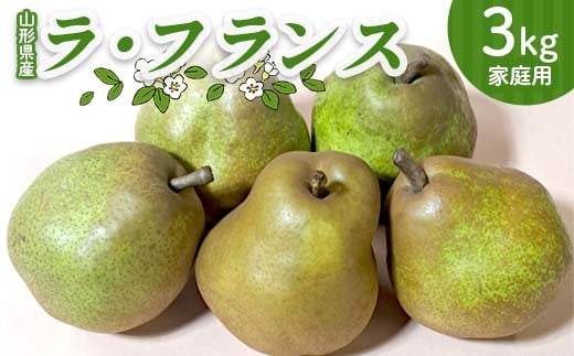 
                  山形県産ラ・フランス3kg（簡易包装・家庭用） FSY-2722
                