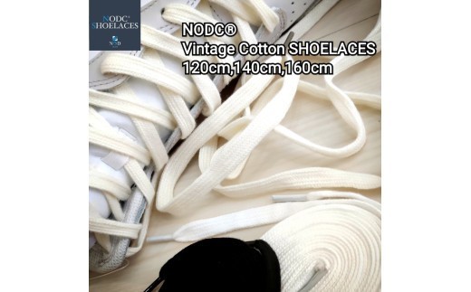 
            NODC Vintage Cotton SHOELACES ３セット
          