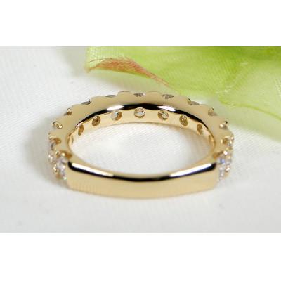 ふるさと納税 昭和町 K18YG【2.00ct】ダイヤモンドハーフエタニティリング 7号 |  | 01