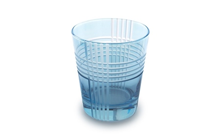 浅草切子 KANA KURITA「ギンガムオールド」化粧箱入り (カラー：ブルー)