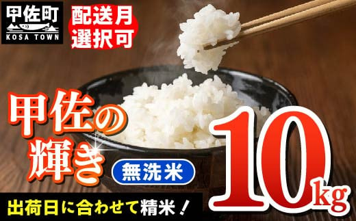 【令和8年2月発送】『甲佐の輝き』無洗米10kg（5kg×2袋）【配送月選択可！】／出荷日に合わせて精米【価格改定ZG】