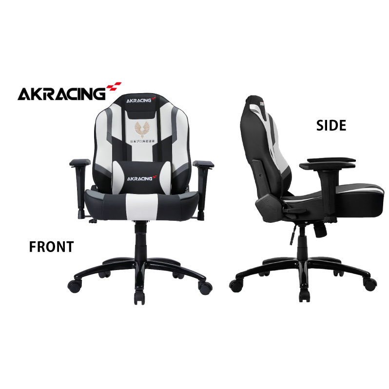 AKRacing MJ Grey 日本プロ麻雀連盟モデル エーケーレーシング ゲーミングチェア ローバックチェア（ランバーサポート付き） 099H4789_イメージ3