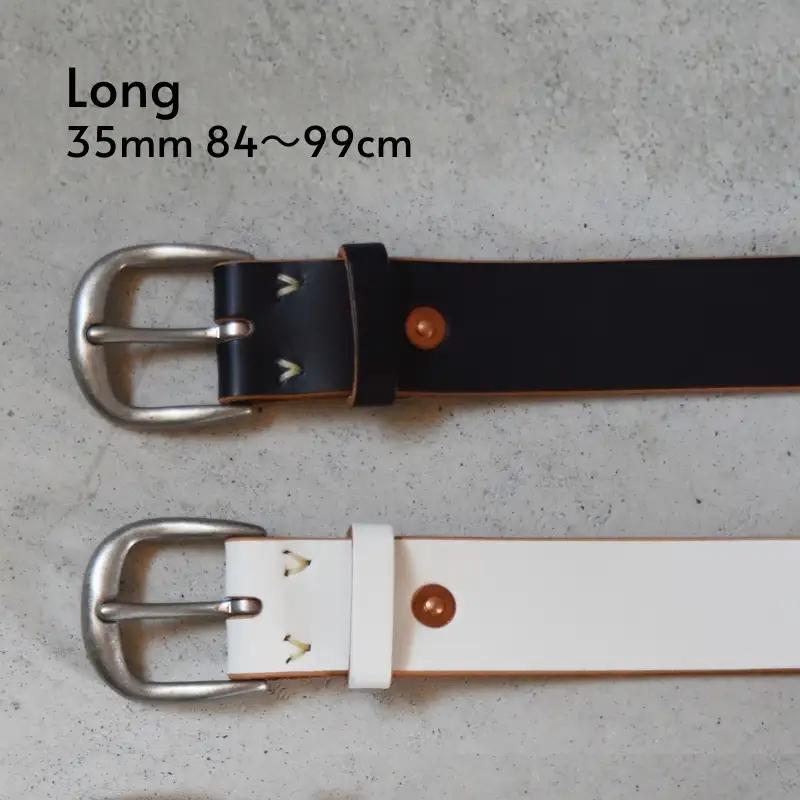 Teha’amana Copper Rivet Belt 35mm ベルト ダークブラウン ロングサイズ