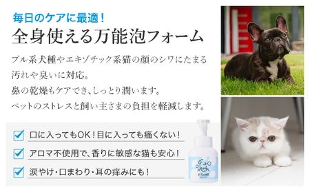 arfoam（ｱﾙﾌｫｰﾑ）300ml｜肉球洗浄 肉球 耳洗浄 耳掃除 ケア 犬の ケア用品 ペット 犬 猫 ペット用 犬用 愛犬用 洗浄 国内製造 泡 泡シャンプー お散歩後 舐めても安心 日本製 
