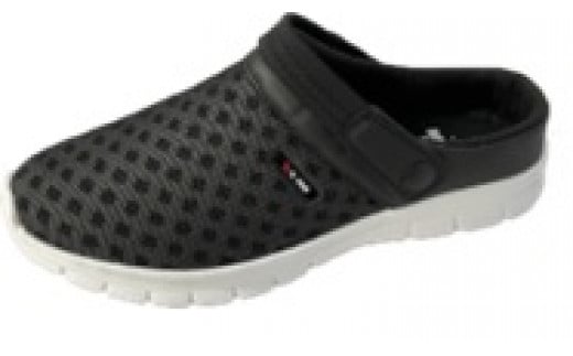 婦人用　バックベルト付き　クロッグサンダル  FLH 5476 （ブラック／L）