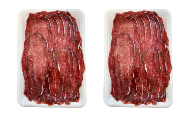 【3か月定期便】エゾシカ肉のスライス モモ(計1kg) 南富フー