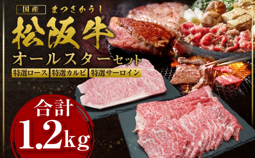 
SS-48　松阪牛オールスターセット／ 国産牛 松阪牛 松坂牛 高級和牛 黒毛和牛 ブランド牛（ 近江牛 神戸牛 に並ぶ 日本三大和牛 ） 霜降り 冷凍 ふるさと納税 送料無料 牛肉 にく 大人気 贅沢 おすすめ 贈り物 リピート 瀬古食品 霜ふり本舗 三重県 多気町
