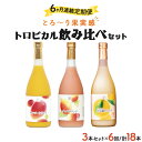 【ふるさと納税】【定期便・全6回】驚きの果実感！トロピカルフルーツドリンク(3本・3種各720ml、グァバ、マンゴー、日向夏)×6回【宮崎果汁】【KU025】