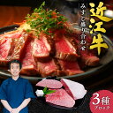 【ふるさと納税】近江牛 みすじ3種盛り ブロック 5人前相当 ブランド牛 牛肉 高級 人気 国産 楽天 寄付 返礼品 お歳暮 ギフト プレゼント お祝い 贈り物 ふるさと納税 F-F01 本多商店