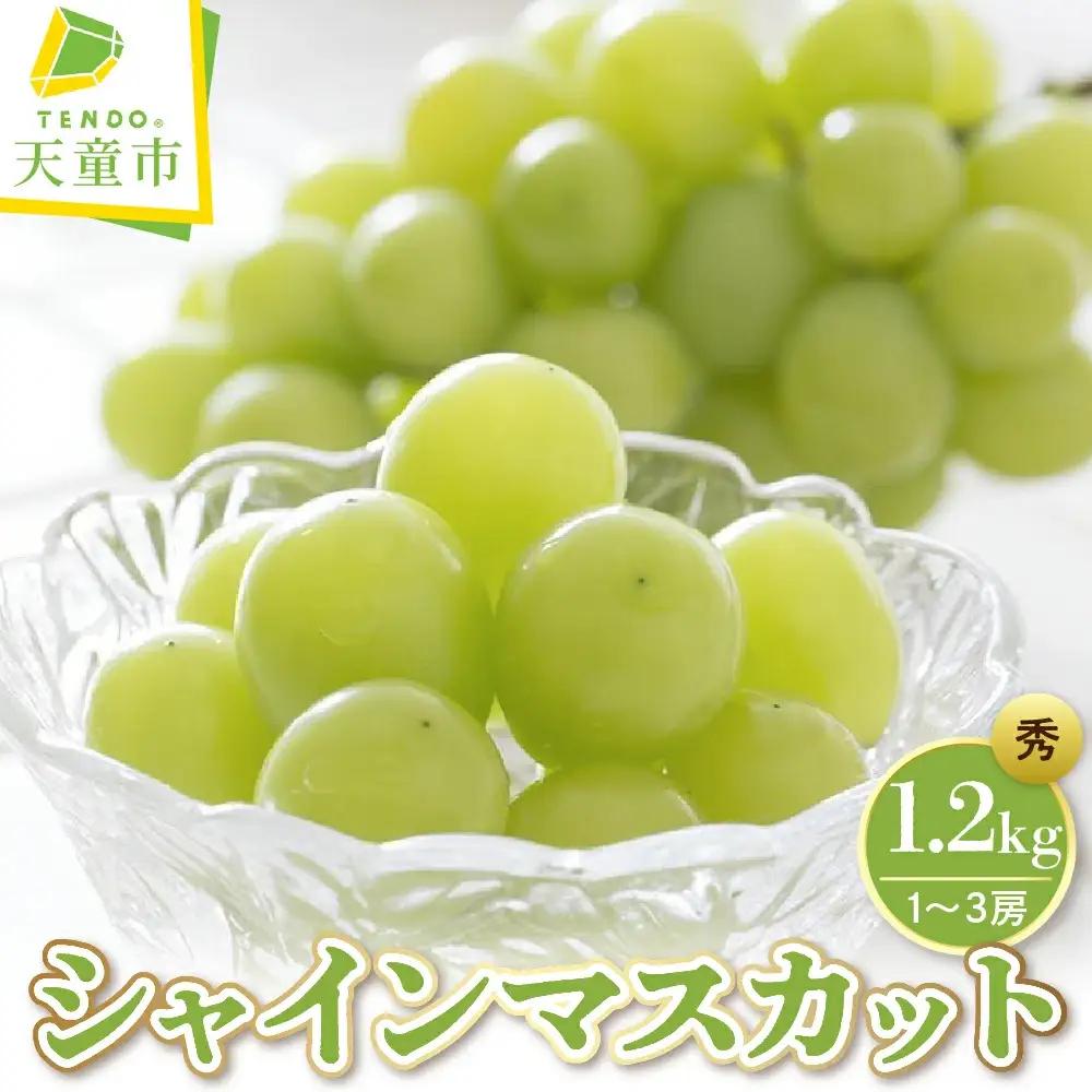 ぶどう シャインマスカット 1.2kg 山形 果物 ぶどう