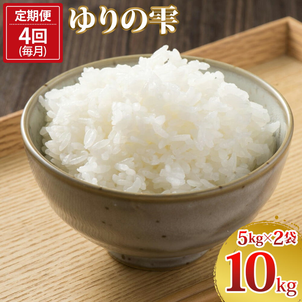 【ふるさと納税】[定期便／4ヶ月] 令和7年度産 ゆりの雫 40kg (5kg×2×4回)｜米 おこめ ふさおとめ 直送 推奨米 袖ケ浦 千葉 [0649r]