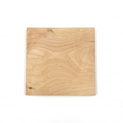 ふるさと納税 丹波市 ガラスのような木のお皿「一人膳 かく」正方形　カエデ　Lサイズ　1枚