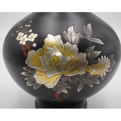 ふるさと納税 高岡市 【高岡銅器】富貴花瓶　8号 |  | 01