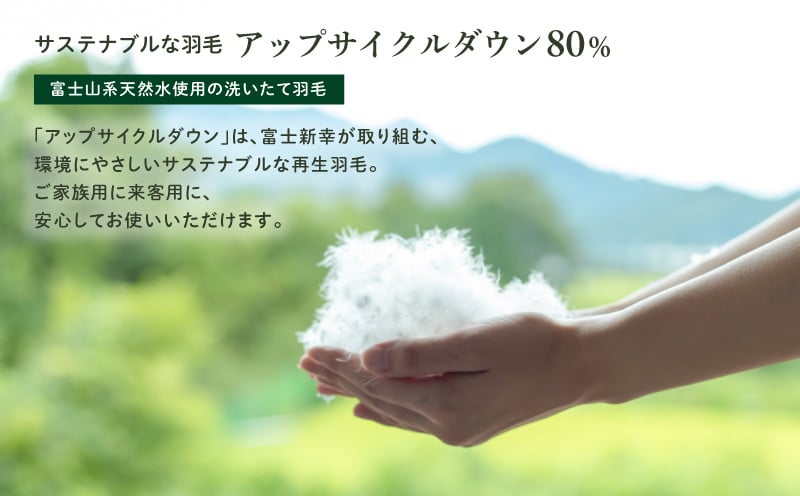 
                  【富士新幸謹製】「サステナブルな羽毛布団」シングル 本掛けふとん［エルブ］ アップサイクルダウン　羽毛布団　羽毛ふとん　来客用　ふとん　寝具　軽量　ケース入り
                