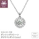 【ふるさと納税】 ネックレス ペンダント レディース ジュエリー アクセサリー ダイヤモンド 0.05カラット プラチナ ダンシングストーン ベネチアンチェーン おしゃれ ギフト プレゼント ジュエリーケース付 鑑別書付 保証書付 k074-035