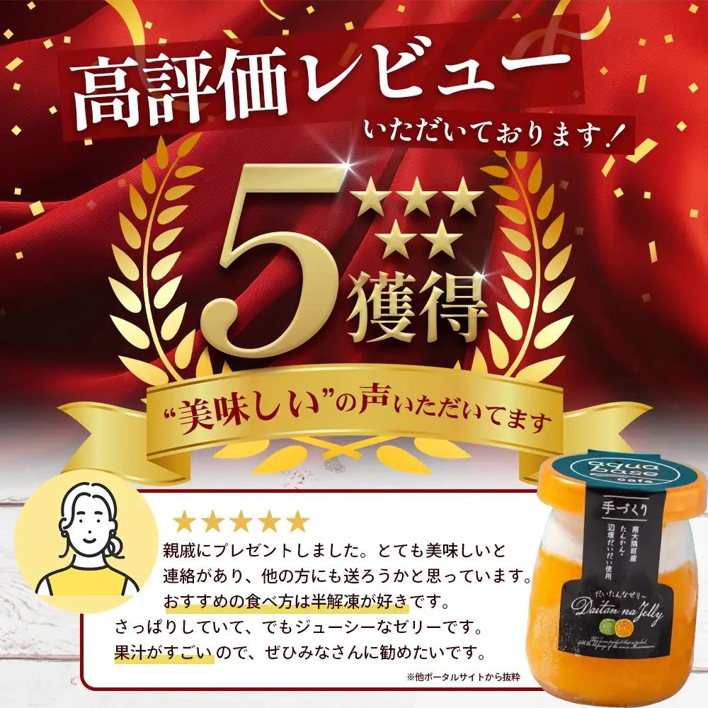 だいたんな！ときめくゼリー & バウムセット（だいたんなゼリー６個＋バウムクーヘン・プレーン）SH-7 | 辺塚だいだい タンカン たんかん 果肉 ゼリー クリーム スイーツ フルーツ プリン バーム