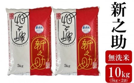 令和7年産米【五ツ星お米マイスター厳選】新之助 無洗米 10kg（5kg×2袋）[Y0567]