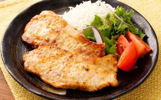 【3回定期便】【村上市 豚】 岩船豚 ロース味噌漬け 計約800g（約200g（タレ込／2枚）×4パック） ／ 肉 にく お肉 豚肉 ぶた肉 ブタ肉 ポーク ロース肉 みそ漬け 味噌だれ ジューシー 