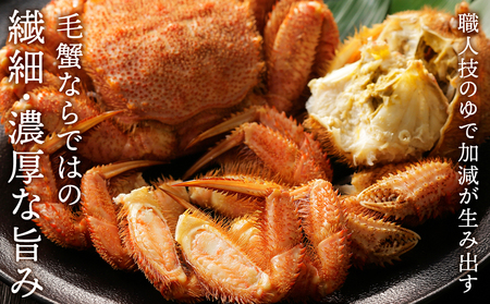 ☆北海道産 毛ガニ 約550g×1尾