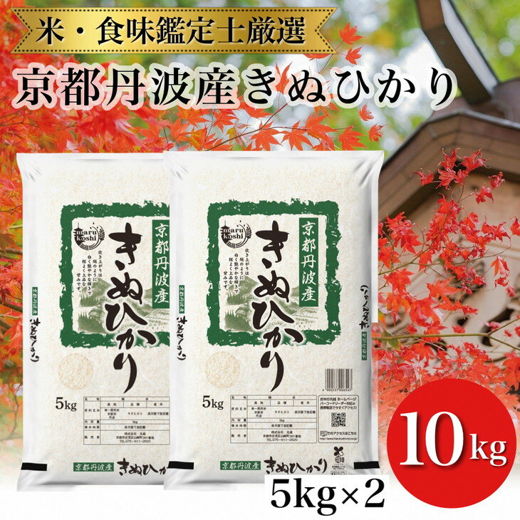 【ふるさと納税】令和7年産 新米 京都丹波産 きぬひかり 米 5kg×2 計10kg ※米食味鑑定士厳選 ※精米したてをお届け【京都伏見のお米問屋が精米】※沖縄本島・離島への配送不可 ※2025年11月上旬頃より順次発送予定
