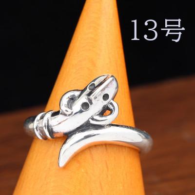 ふるさと納税 市川三郷町 【縄文アクセサリーDo_goods】SILVER925 踊る埴輪リング 13号 700-075-13