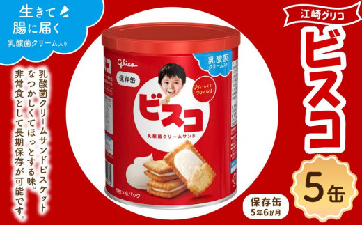 【非常食】 ビスコ 保存缶  5年6か月 5缶