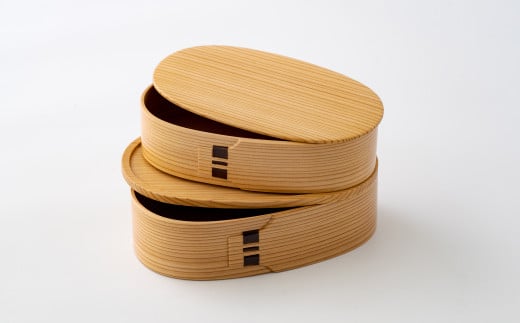 310P6003 【大館曲げわっぱ】レディース入子弁当 【配送日指定不可】