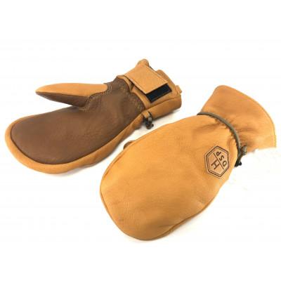 ふるさと納税 白馬村 DSPグローブ 　ミトン　キャメル　SS　スキー・スノーボード兼用グローブ(DS2-MT)