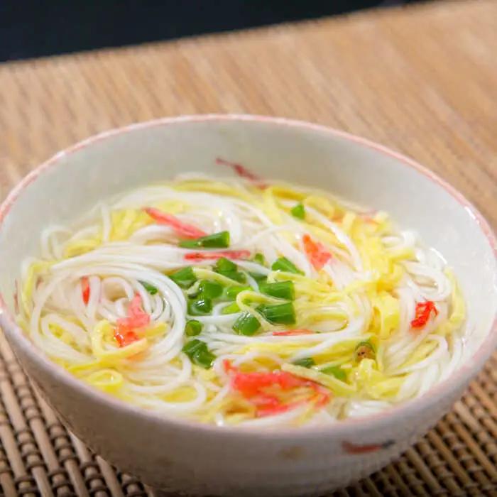 ピリ辛まぜ麺・手延べそうめんセット 2種各2食 / そうめん 島原 手延べ 素麺 麺 乾麺 上級品 国産小麦 /  南島原市 / ふるせ [SAQ023]