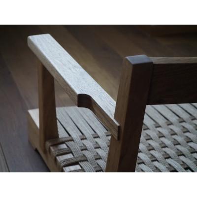 ふるさと納税 川越市 【UMEBACHI FURNITURE】 ペーパーコードの座椅子(片肘付)　国産クルミ材　申込後生産 |  | 02