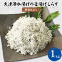 【ふるさと納税】【茨城県共通返礼品】大津港水揚げの釜揚げしらす 1kg(北茨城市)【配送不可地域：離島】【1353918】