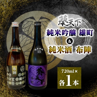 葵天下　純米酒布陣 ＆ 55%純米吟醸雄町　720ml　計2本セット　遠州山中酒造【配送不可地域：離島・沖縄県】