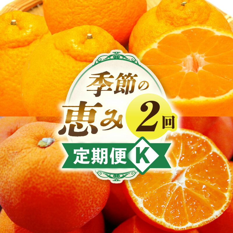 【ふるさと納税】季節の恵み2回定期便K 果物 フルーツ 定期便 定期 果物定期便 フルーツ定期便 旬の果物 旬のフルーツ 旬の定期便 人気 おすすめ 厳選 ギフト 贈り物 贈答 デコポン みかん 果実 果汁 デザート スイーツ 香川県 三木町 送料無料
