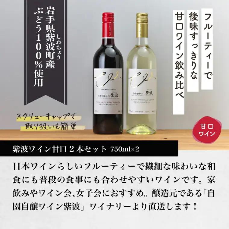 ワイン 赤・白 甘口ワイン 2本セット AL099