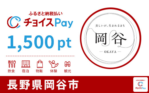 
            岡谷市チョイスPay 1,500pt【会員限定のお礼の品】
          