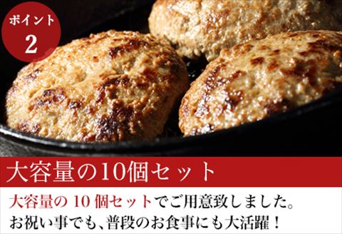 焼肉屋さんが美味しさに拘って作った 丸福ハンバーグ１０個 「2024年 令和6年」