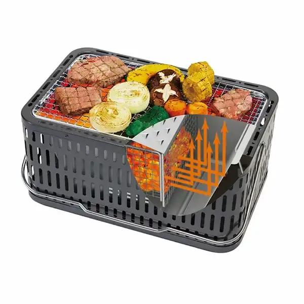 熱くなりにくい 少煙シチリン バーベキュー用品 アウトドア用品 キャンプ用品 卓上七輪 少煙七輪　[グリーンライフ]【016P057】
