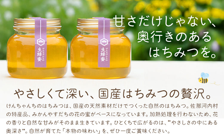 けんちゃんちの国産蜂蜜 730g×2個《30日以内に出荷予定(土日祝除く)》| ふるさと納税 はちみつ ハチミツ 蜂蜜 国産蜂蜜 天然蜜蜂 徳島県 佐那河内村 送料無料