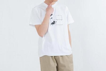 《1》【KEYMEMORY鎌倉】GrenouilleイラストTシャツ WHITE