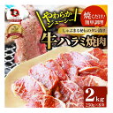 【ふるさと納税】1132-4　やわらか牛ハラミ焼肉 秘伝のタレ漬け2kg(250g×8P)