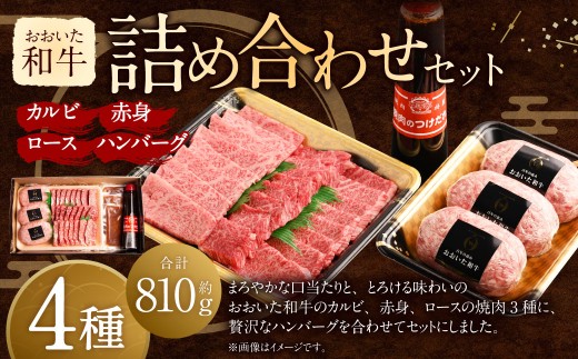 おおいた和牛 詰め合わせ セット （合計約 810g ）つけダレ付