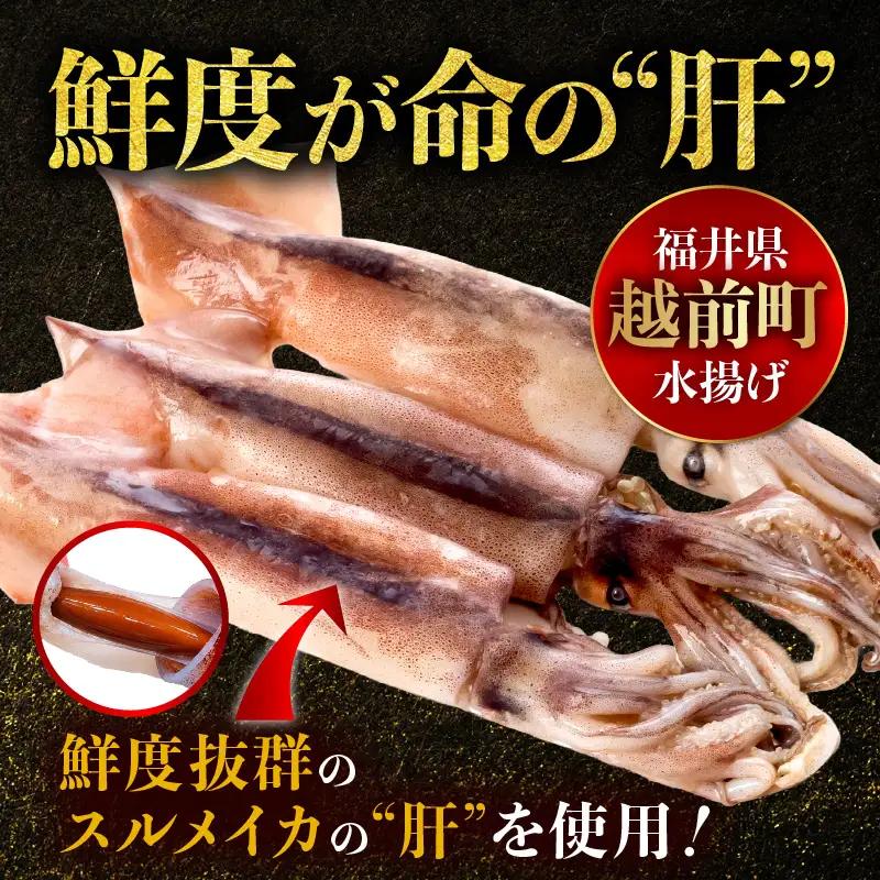 天然スルメイカ肝 焼酎漬け 約330g(110g×3P）いか 冷凍 [e38-a006]