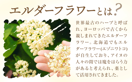 北海道産 エルダーフラワー シロップ 150ml 2本 とかちエルダーの雫 コーディアル
