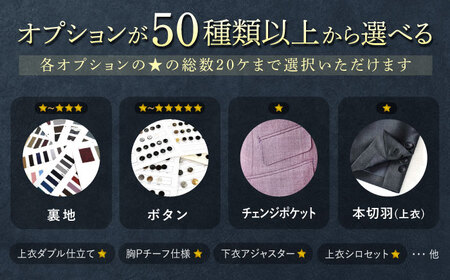 【御幸オリジナル生地】【全国30カ所以上で採寸可】【選べるオプション】特別仕立てイージーオーダーフォーマルスーツお仕立券＜御幸毛織＞[CAN024]
