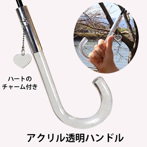 晴雨兼用傘 レディース 長傘 60cm ローズ柄 ワンタッチジャンプ 165208 アイボリー ／ まちづくり観光振興機構 UV防止加工 紫外線対策 全天候型 奈良県 田原本町