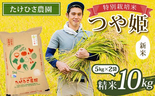【令和8年産 新米 先行予約】 特別栽培米 つや姫 (精米) 10kg 