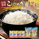 【ふるさと納税】広島県産こしひかり（5kg×2袋）パックご飯（200g×3食×4パック）詰合せセット