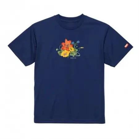 JTTA公認　卓球ユニフォーム【男女兼用(ドライ):140サイズ】フラワー　インディゴ【1667850】